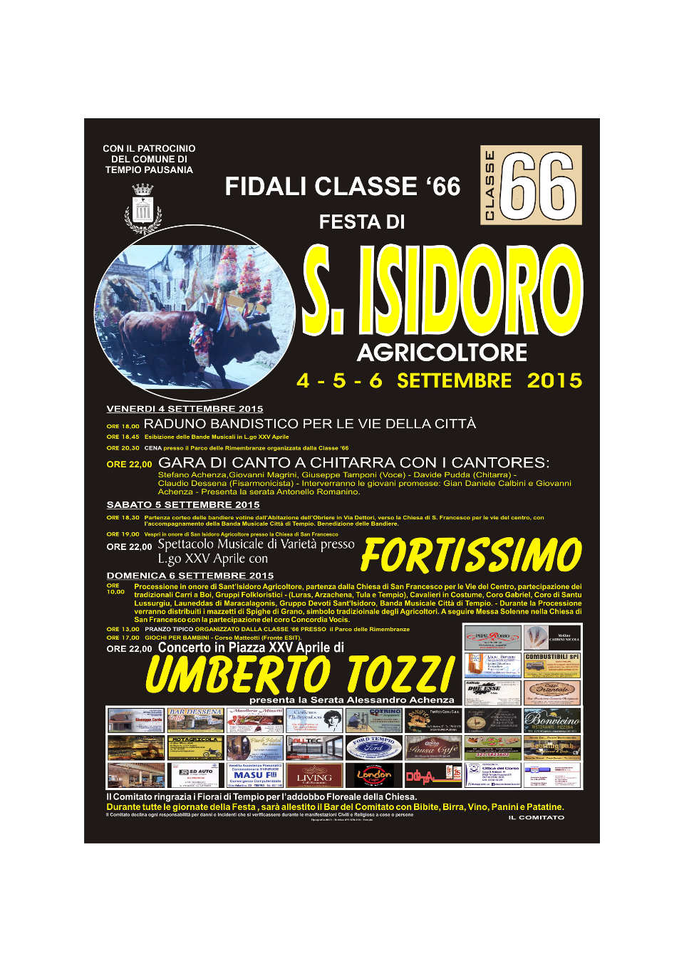 manifesti SAN ISIDORO 2015 - Classe 66
